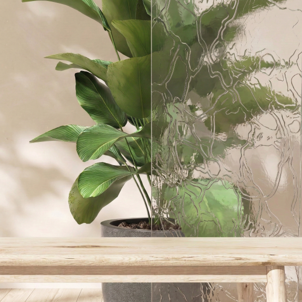 Delta Clear textured glass sample