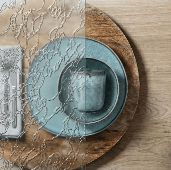 Delta matte textured glass sample