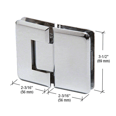 Pinnacle glass to glass mount hinges