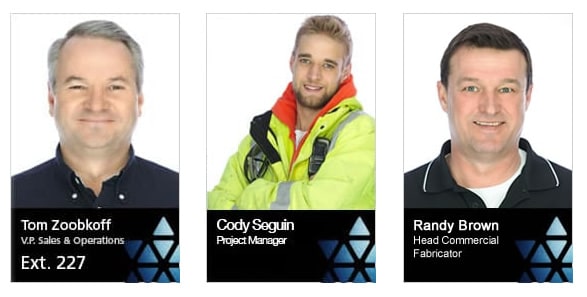 Centennial Glass commercial division team