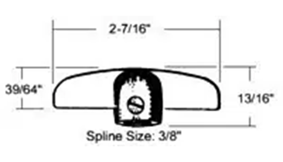 Window Crank T Handle