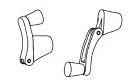 Fold Up Window Crank Handle