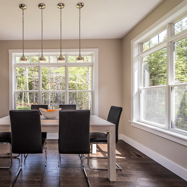 Residential dining room windows