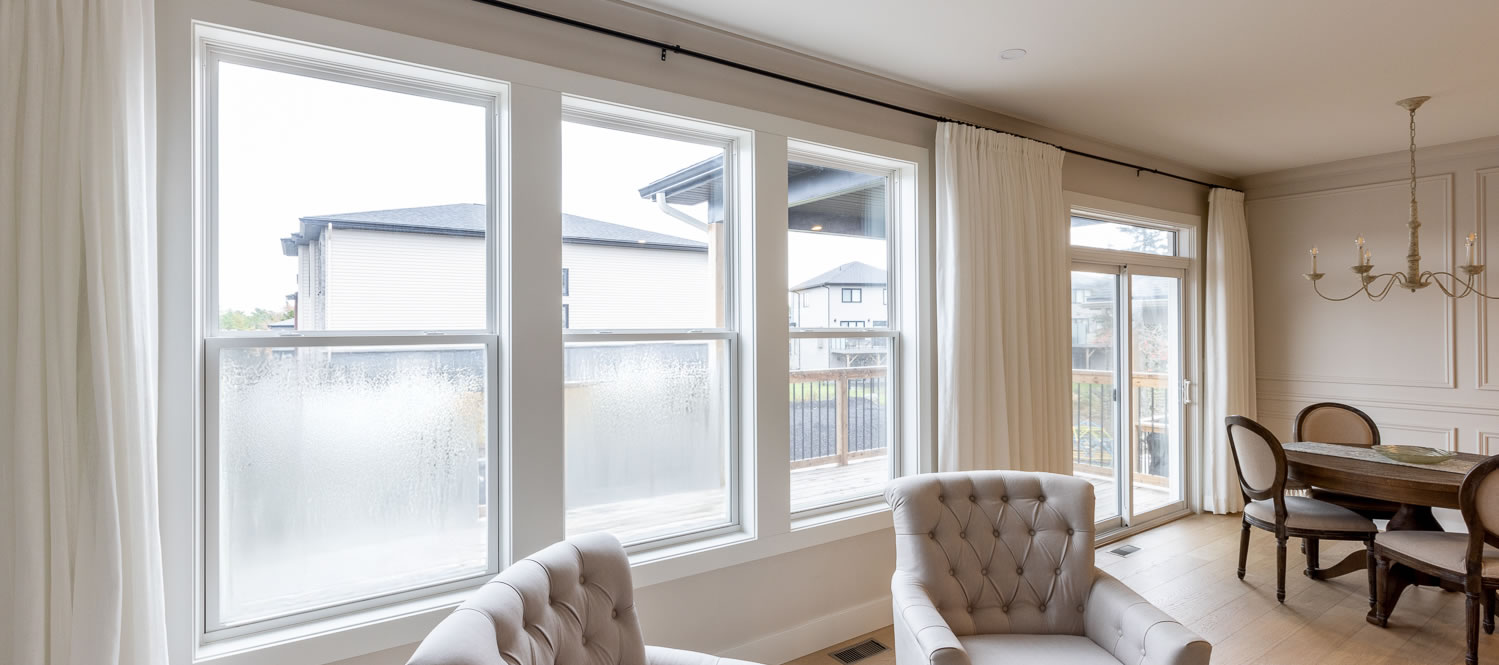Foggy residential windows