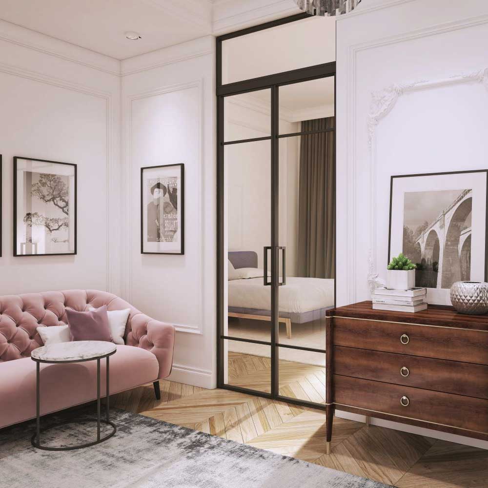 Glass closet door styles