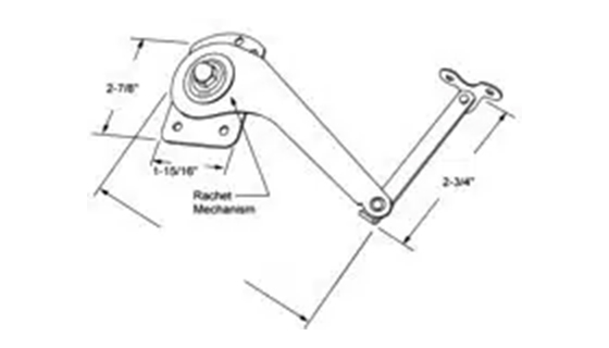 Awning Hold-Open Hinge