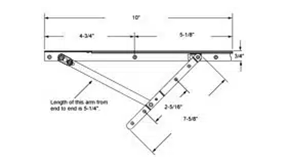 Adjustable Concealed Casement Hinge