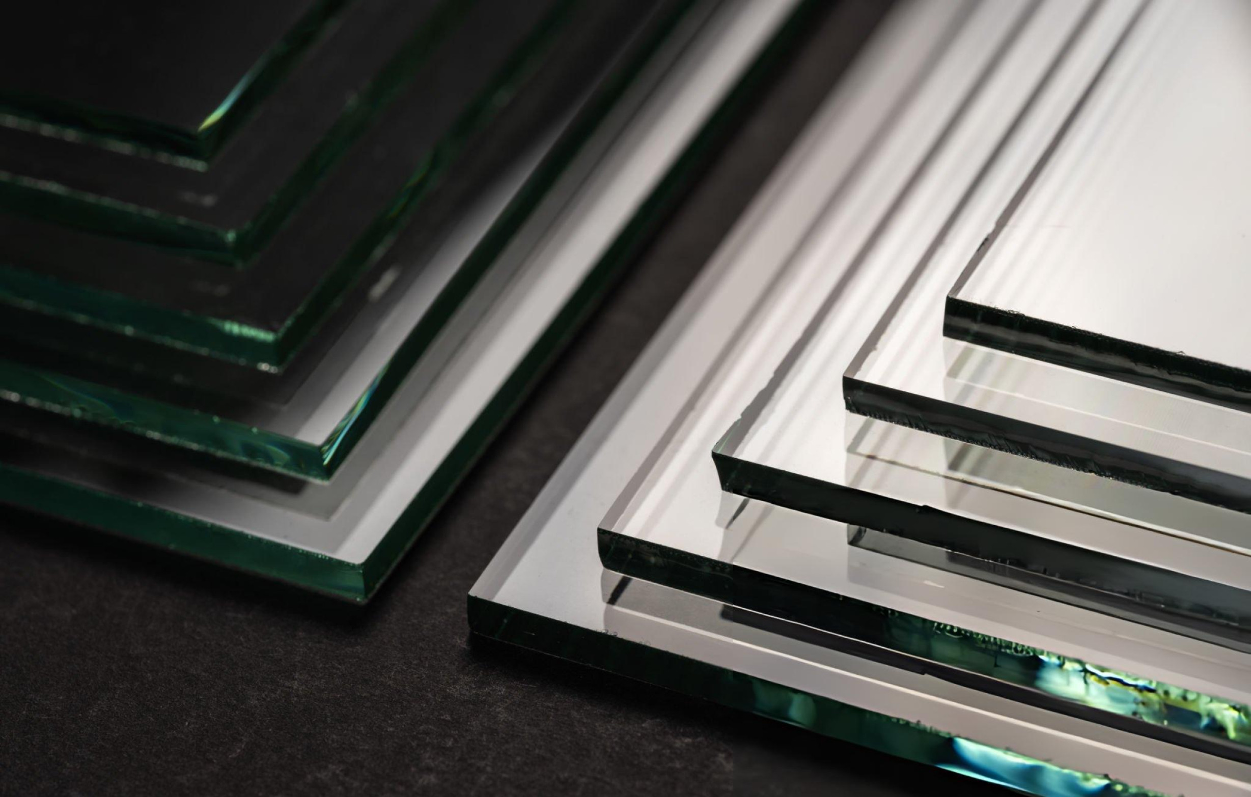 Stacked glass panels