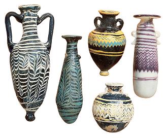 Ancient glass vessels