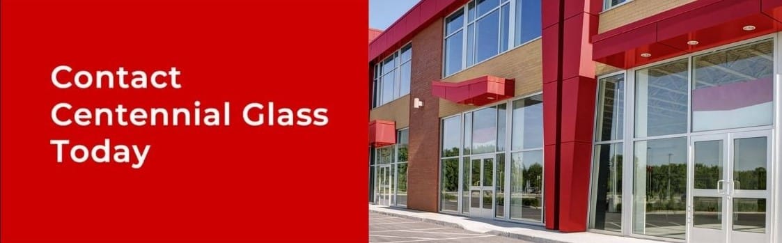 Commercial retail glass installation