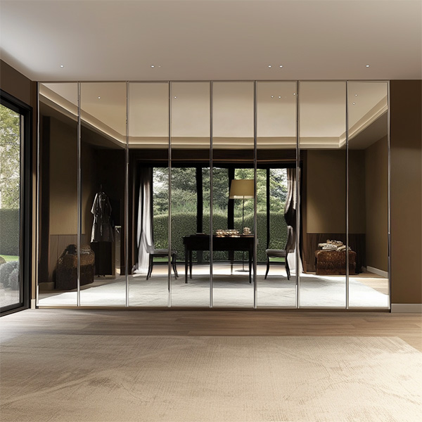Closet mirror doors