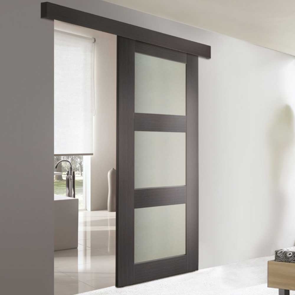 Glass barn doors