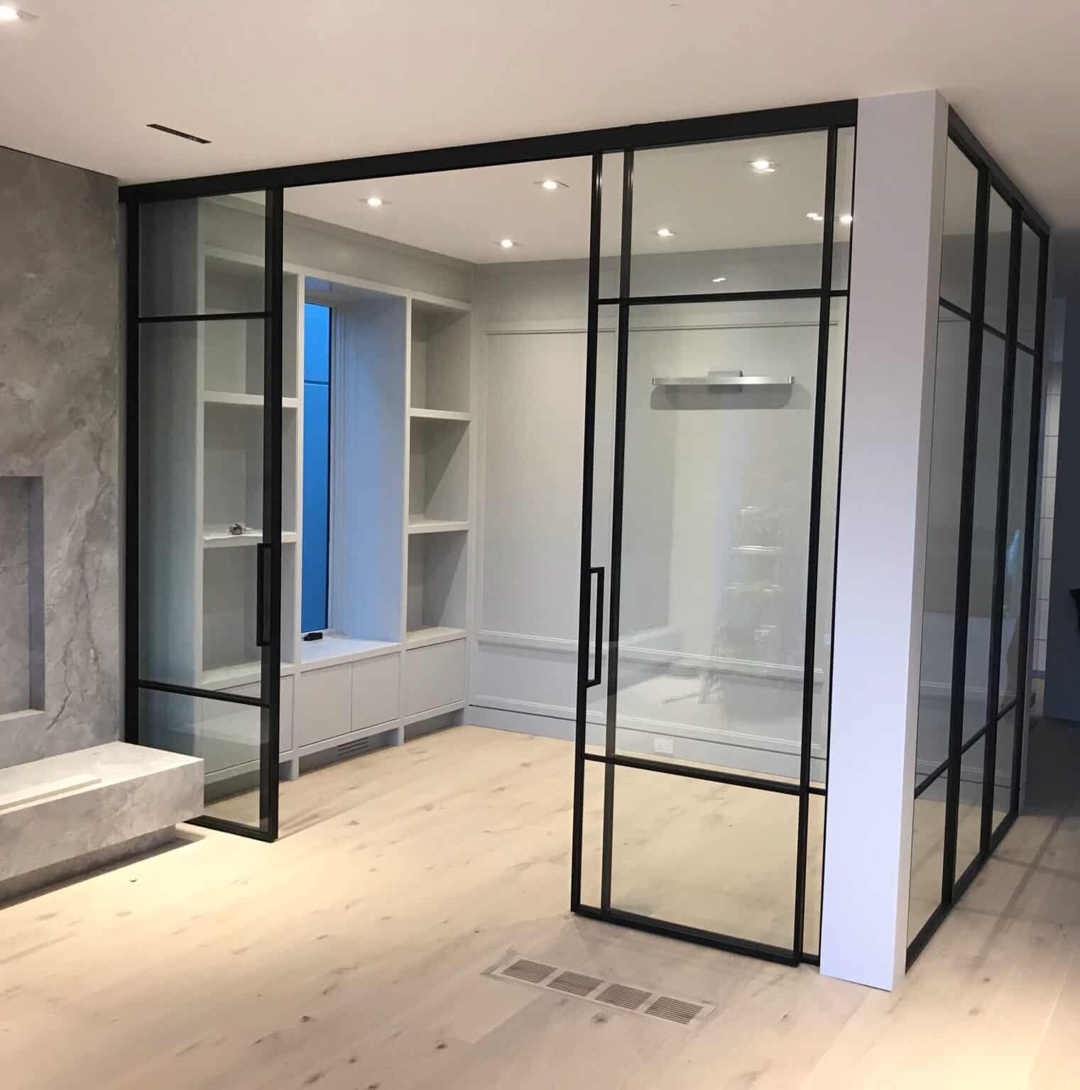 Custom closet door fabrication
