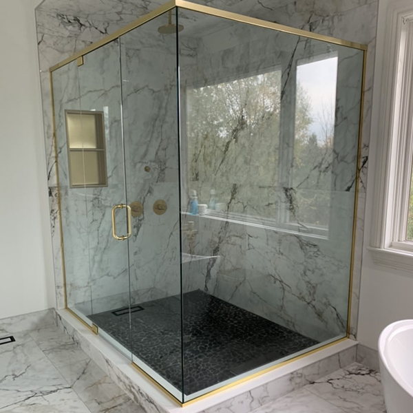 Swing shower door diagram