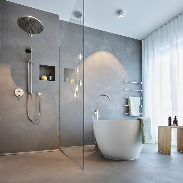 Shower hardware tools and finish samples