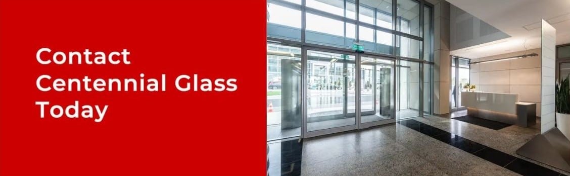 Commercial reception and waiting area glass installation