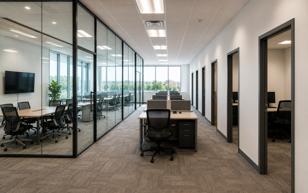 glass partitions vs drywall